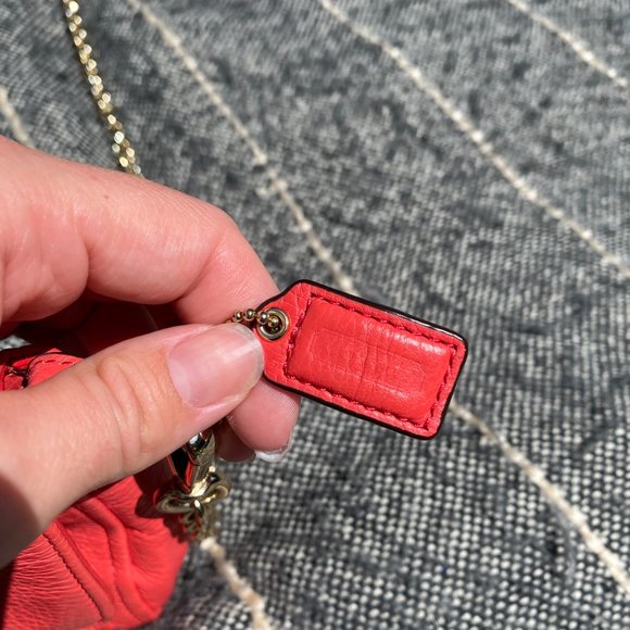 Orange Coach Crossbody Purse - Picture 2 of 4